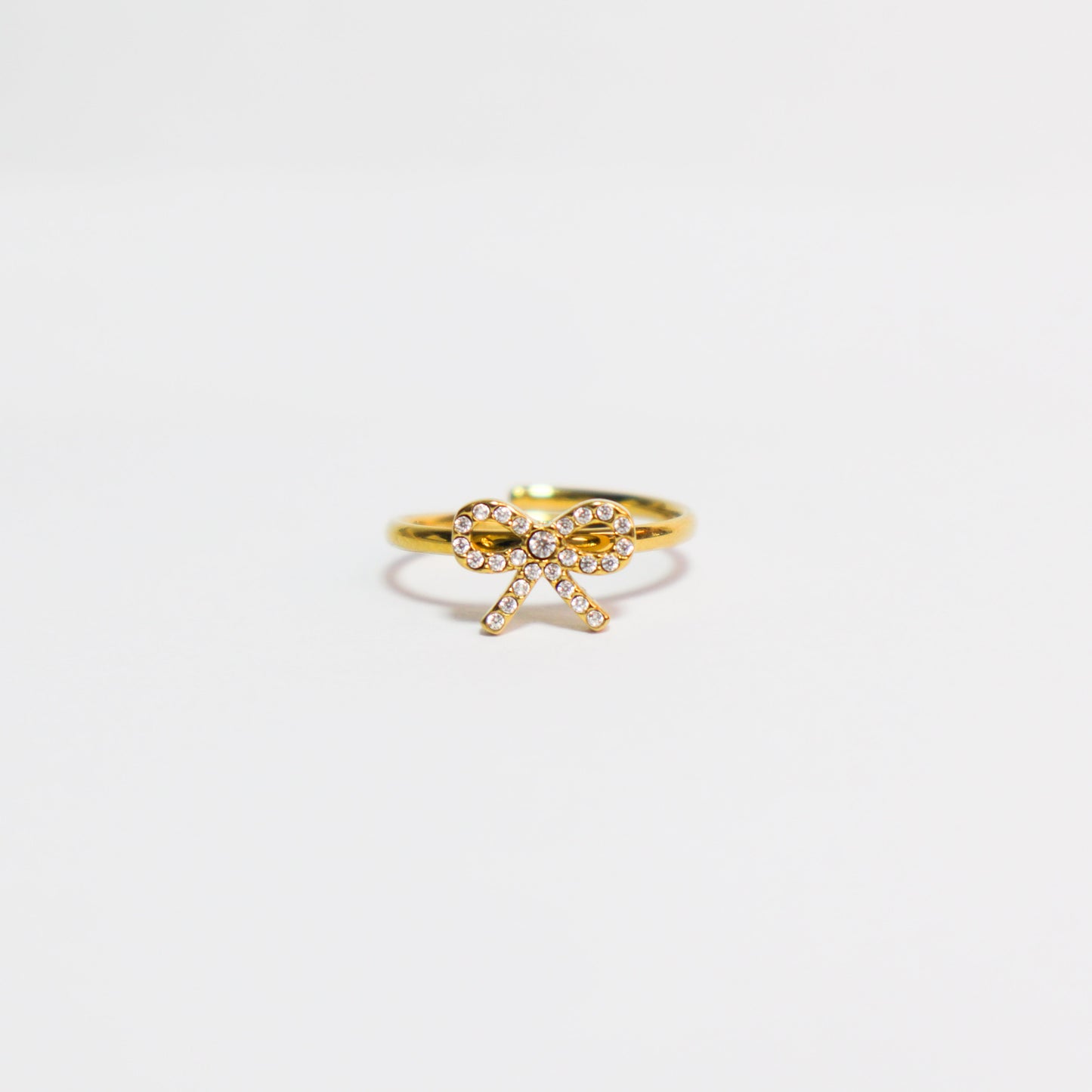 Diamanten Strikjes ring, goud