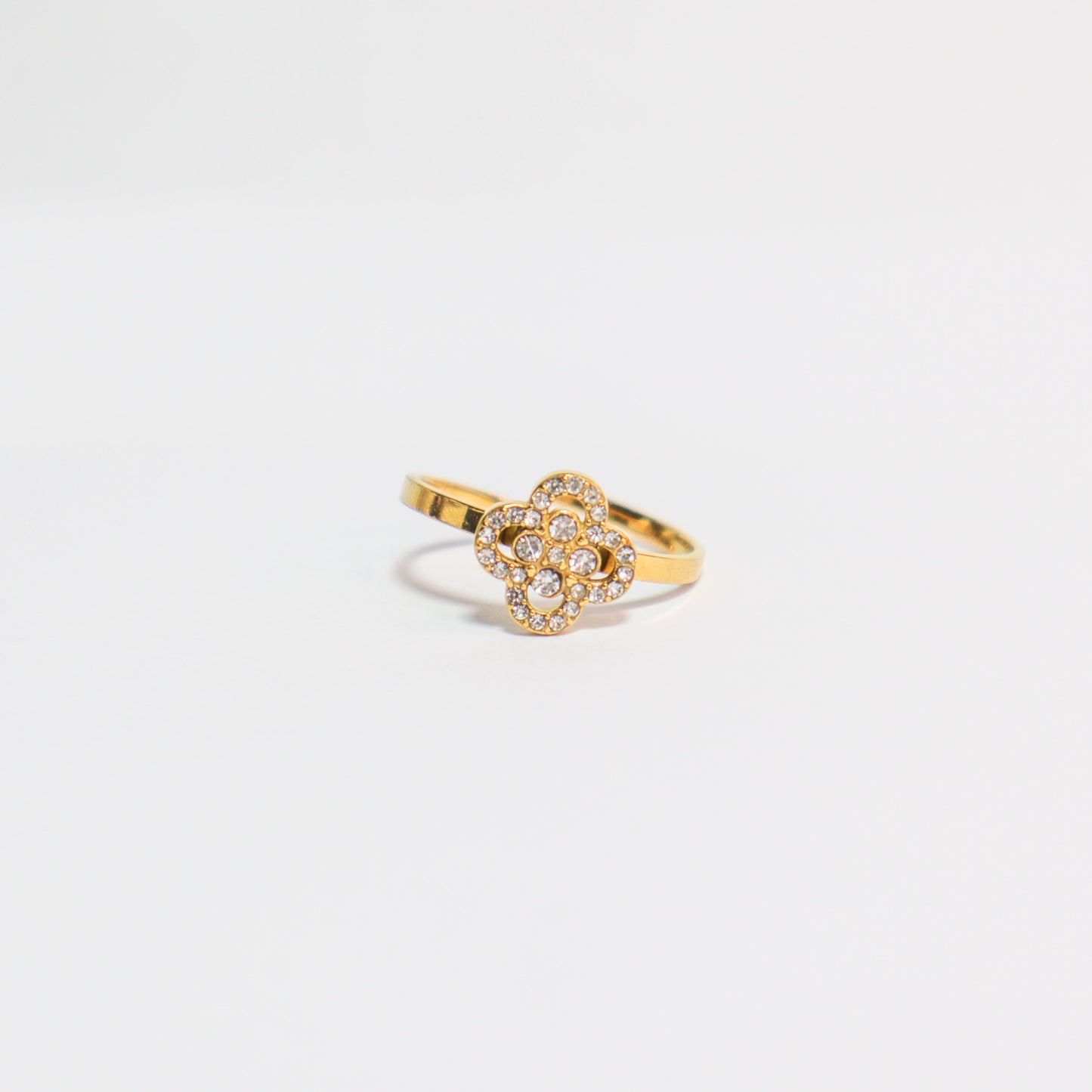 Klaver Diamant ring, goud