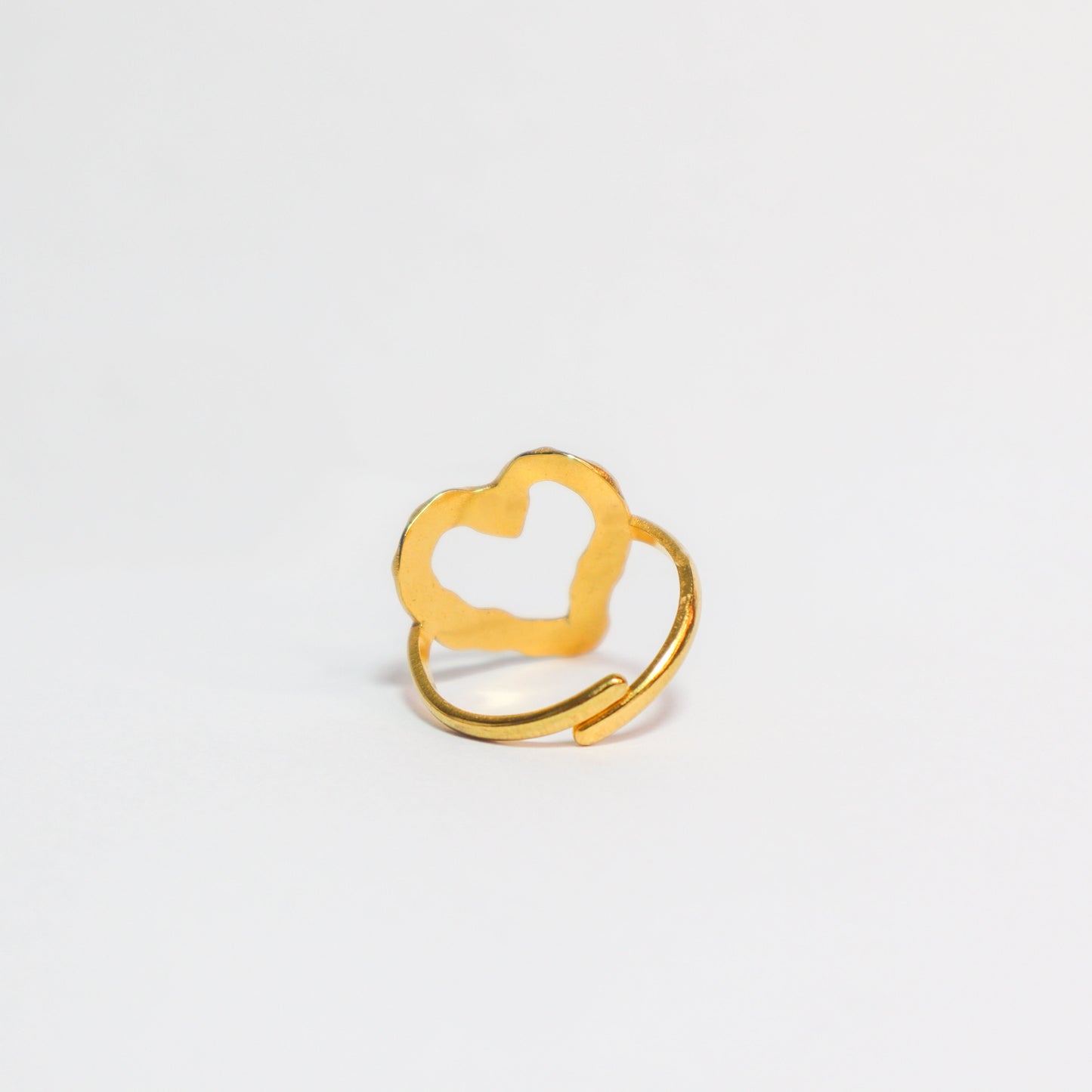 vintage hartjes ring, goud