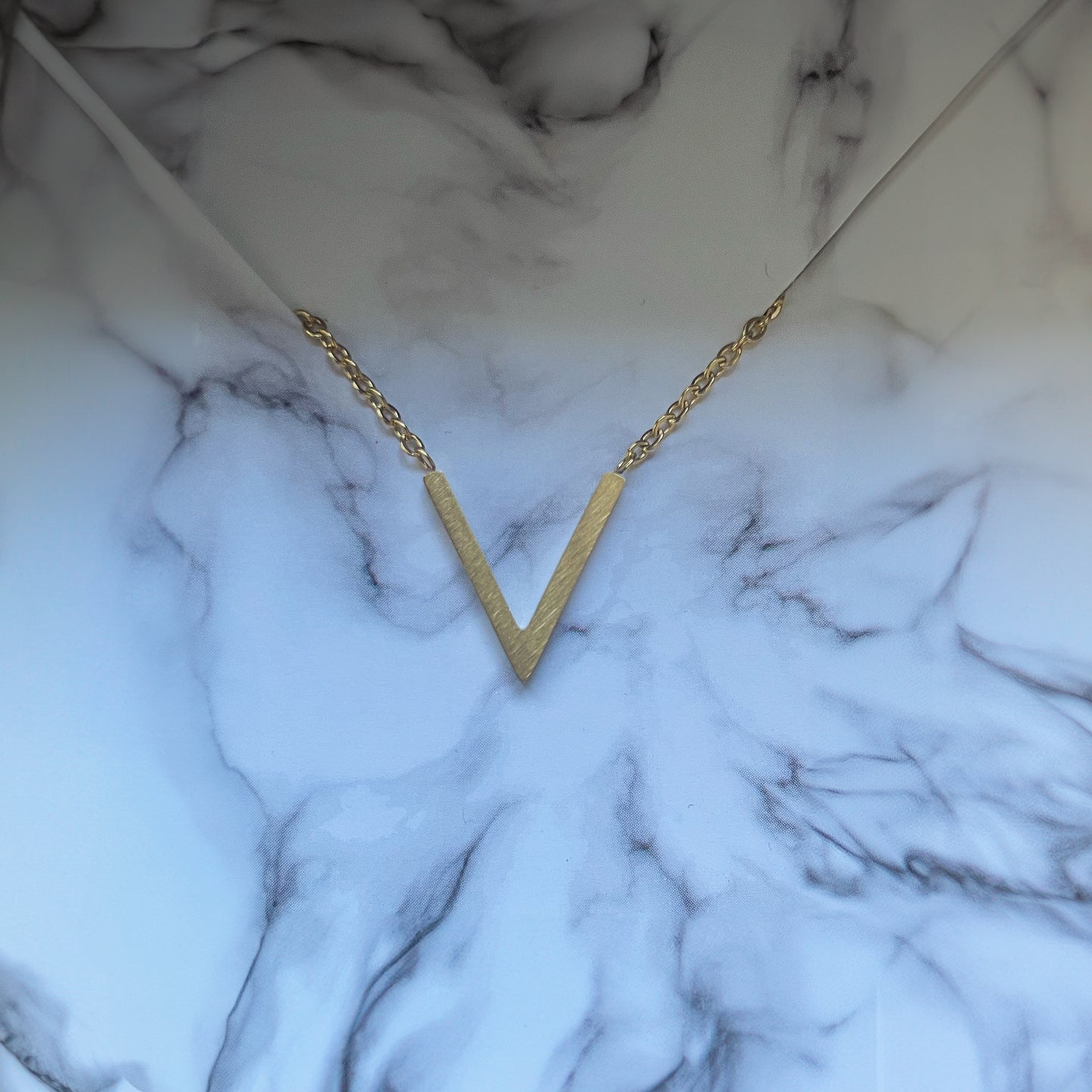 V Ketting Goud