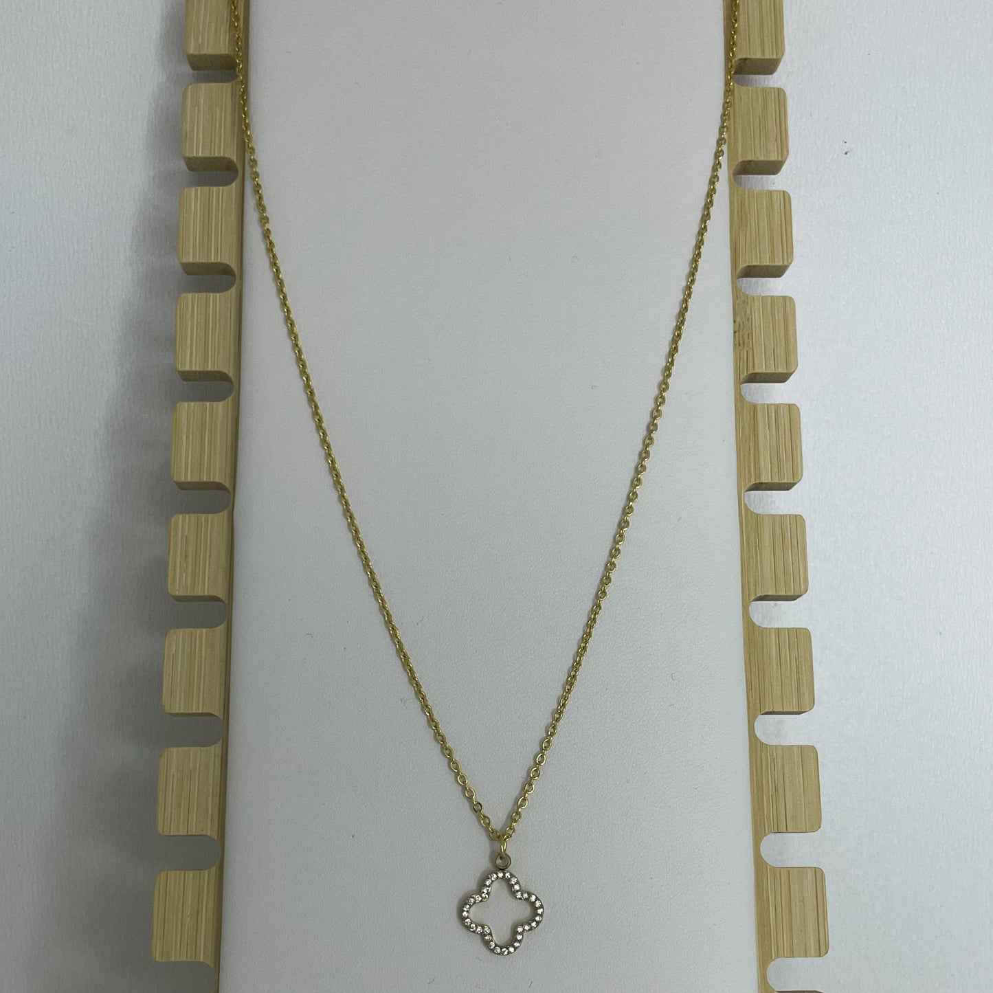 Lucky diamantjes ketting, goud