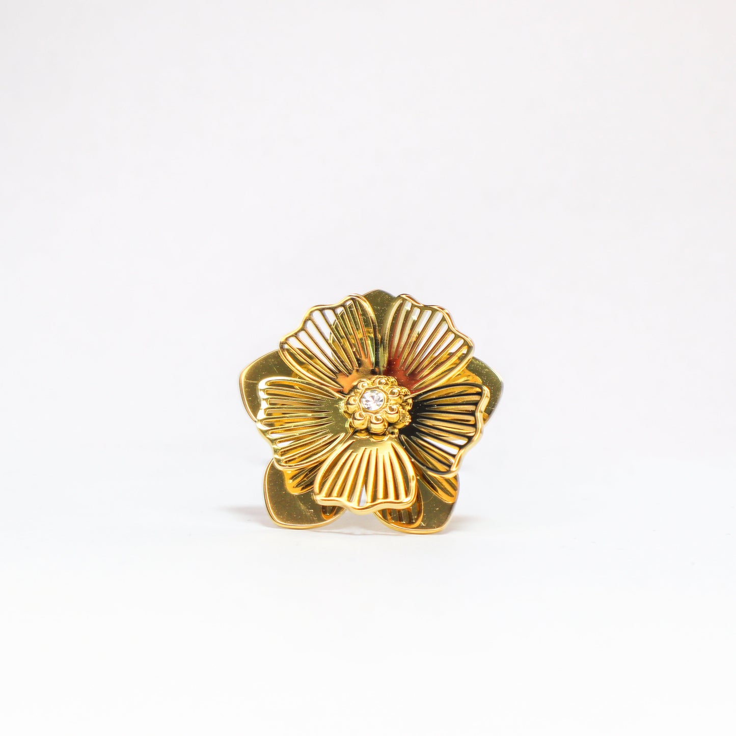 Statement flower ring