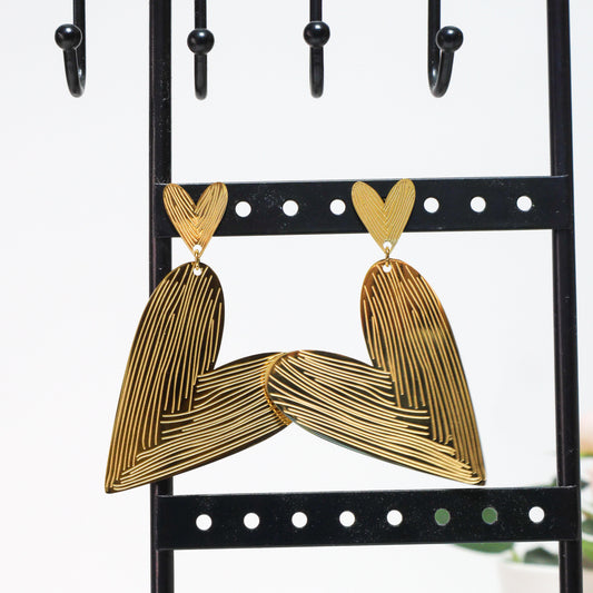 Double love oorbellen