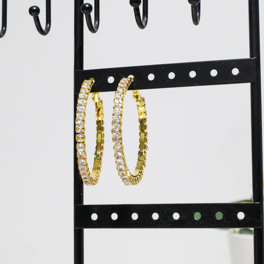 Elegant Diamantjes Oorbellen