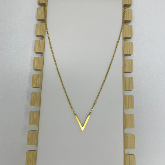 V Ketting Goud