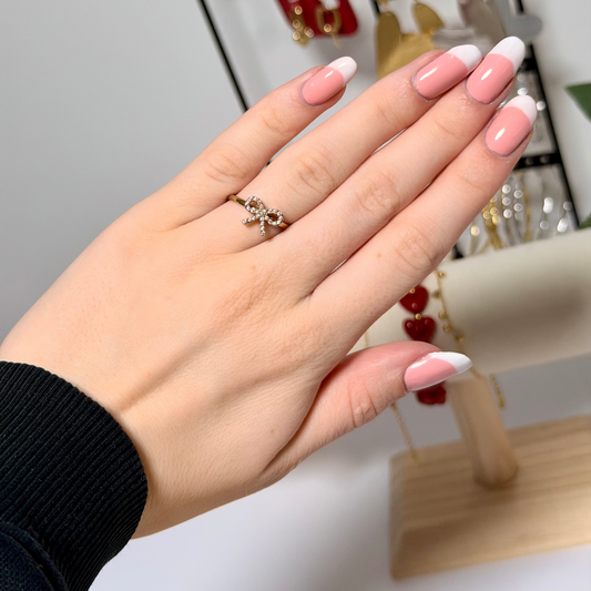 Diamanten Strikjes ring, goud